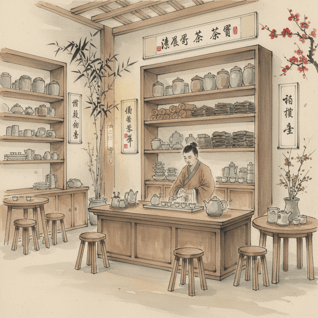 玉辅茶业福州总店